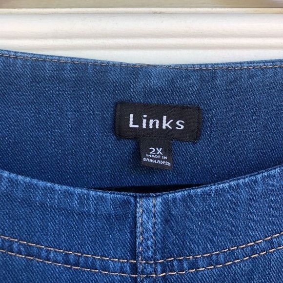 Links DenimβJean Blue Dress Casual Size XXL - Picture 2 of 8